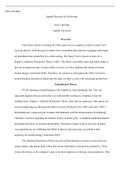 PSYC FP1000   Assessment3 1.docx  PSYC-FP1000  Applied Research In Psychology  PSYC-FP1000  Capella University   Overview  I have been tasked to redesign the office spaces at my company in order to make them more productive. With that goal in mind, I have