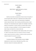 NURS FPX6212 Assessment2 1.docx    NURS-FPX6212  Executive Summary  Capella University  NURS-FPX6212  Health Care Quality and Safety Management  Executive Summary  Introduction  Health care providers are perpetually striving to improve the quality of care