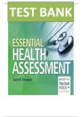 Test Bank For Essential Health Assessment 1st Edition by Janice Thompson , ISBN: 9780803627888 Chapters 1-24 || Complete Guide A+