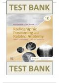 TEST BANK FOR Bontrager's Textbook of Radiographic Positioning and Related Anatomy 10th Edition by John Lampignano , ISBN: 9780323653671 Chapters 1-20 || Complete Guide A+