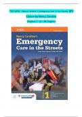 TEST BANK for  Nancy Caroline’s Emergency Care in the Streets, 8th Edition by Nancy Caroline Chapters 1 - 53 | All Chapters