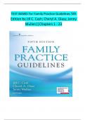 Test Bank - Family Practice Guidelines 5th Edition by Jill C. Cash, Cheryl A. Glass, ‎Jenny Mullen 9780826135834 Chapter 1-23