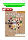 Test Bank For Nutritional Foundations and Clinical Applications A Nursing Approach 7th Edition By Michele Grodner; Sylvia Escott-Stump; Suzanne Dorner 9780323544900 Chapter 1-20 Complete Guide ISBN: 9780323544900 Newest Edition 2024 Instant Pdf Download 