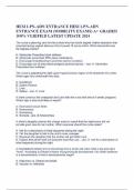 HESI LPN-ADN ENTRANCE HESI LPN-ADN  ENTRANCE EXAM (MOBILITY EXAMS) A+ GRADED  100% VERIFIED LATEST UPDATE 2024