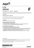 AQA GCSE german8668 SF PC German  2Apr24to17May 2024