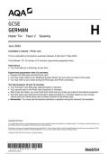 AQA GCSE german8668 SH PC German  2Apr24to17May 2024