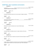 RLGN 104 - Test  3 questions and answers 