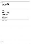 AS PHYSICS 7407/2 Paper 2