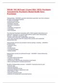 NR548 / NR 548 Exam 1 (Latest 2024 / 2025): Psychiatric Assessment for Psychiatric-Mental Health Nurse Practitioner