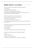 NURS 1140 Ch. 1 & 2 EAQs All Possible Questions and Answers with complete solution