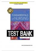 TEST BANK FOR FUNDAMENTALS OF NURSING, 10TH EDITION by Potter| Perry| Stockert & Hall Test Bank Fundamentals of Nursing, 10th Edition Test Bank prepares you to succeed as a nurse by providing a solid foundation in critical thinking, clinical reasoning, nu