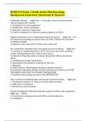 NUR2474 Exam 1 Study Guide Pharmacology Rasmussen University: Questions & Answers 