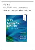 Test Bank- Ham’s Primary Care Geriatrics: A Case-Based Approach 7th Edition ( Jane F. Potter, Gregg A. Warshaw, Richard J. Ham) All Chapters 1-53 || Latest edition 2024