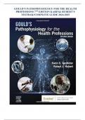 GOULD’S PATHOPHYSIOLOGY FOR THE HEALTH PROFESSIONS 7TH EDITION KARIN& HUBERT’S TESTBAK/COMPLETE GUIDE 2024-2025  