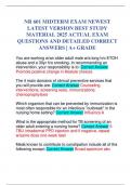 NR 601 MIDTERM EXAM NEWEST LATEST VERSION BEST STUDY MATERIAL 2025 ACTUAL EXAM QUESTIONS AND DETAILED CORRECT ANSWERS | A+ GRADE