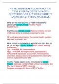 NR 602 MIDTERM EXAM PRACTICE TEST & STUDY GUIDE 2024-2025 QUESTIONS AND DETAIED CORRECT ANSWERS | A+ STUDY MATERIAL