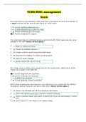 NURS MISC management  Exam Questions with answers