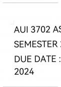 AUI3702 ASSIGNMENT 2 SEMESTER 2 2024