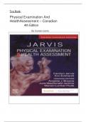 TEST BANK FOR Physical Examination and Health Assessment Canadian- 4th Edition( Carolyn Jarvis, 2024) Latest Edition 