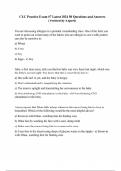 CLC Practice Exam #7 Latest 2024 50 Questions and Answers (Verified by Expert)