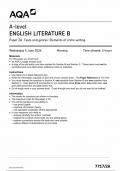 AQA A LEVEL ENGLISH LITERATURE B PAPER 2A QUESTION PAPER 2024 (7717/2A : Texts and Genres :Elements of Crime Writing)