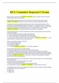 IICL Container Inspector's Exam