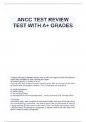 ANCC TEST REVIEW TEST WITH A+ GRADES