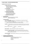 Pearson Edexcel A Level Maths - Statistics Summary Sheets