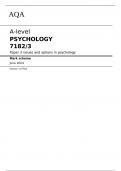 AQA A-level PSYCHOLOGY 7182/3 Paper 3	Issues and options in psychology Mark scheme June 2024