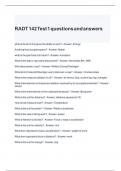 RADT 142 Test 1 questions and answers