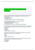 RADT 1001 Exam Questions and Answers