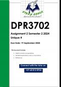 DPR3702 Assignment 2 (QUALITY ANSWERS) Semester 2 2024