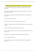 Montana Government Chapter 10 All Answers Correct