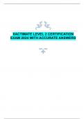 XACTIMATE LEVEL 2 CERTIFICATION  EXAM 2024 WITH ACCURATE ANSWERS