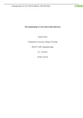 NR 283 Week 6 Assignment; RUA Paper; The Epidemiology of Acute Myocardial Infarction