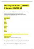 Security forces test Questions & Answers(RATED A)