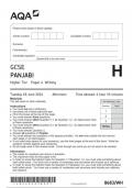 AQA GCSE Panjabi8683 WH question paper Panjabi  18June 2024