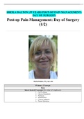 SHEILA DALTON ,52 YEARS POST-OP PAIN MANAGEMENT: DAY OF SURGERY