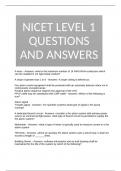 NICET LEVEL 1 QUESTIONS AND ANSWERS