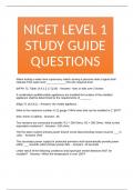 NICET LEVEL 1 STUDY GUIDE QUESTIONS