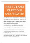 NICET 2 EXAM QUESTIONS AND ANSWERS