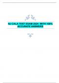 NJ CALA TEST EXAM 2024  WITH 100%  ACCURATE ANSWERS