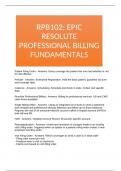 RPB102: EPIC RESOLUTE PROFESSIONAL BILLING FUNDAMENTALS