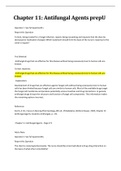 Chapter 11: Antifungal Agents prepU (GRADED A) Questions and Answers REF, Karch, A. M., Focus on Nursing Pharmacology, 8th ed | 100% VERIFIED.