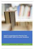 ASATT Comprehensive Review Test (2024) || With 100% Accurate Solutions (With Additional Notes/Elaborations)