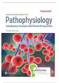 TEST BANK For Davis Advantage for Pathophysiology Introductory Concepts and Clinical Perspectives 3rd Edition ( Theresa Capriotti, 2024)