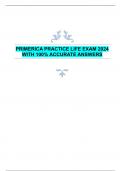 PRIMERICA PRACTICE LIFE EXAM 2024  WITH 100% ACCURATE ANSWERS 