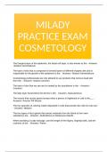 MILADY PRACTICE EXAM COSMETOLOGY