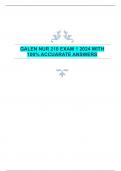 GALEN NUR 210 EXAM 1 2024 WITH  100% ACCUARATE ANSWERS