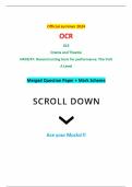 Official summer 2024 OCR GCE Drama and Theatre H459/47: Deconstructing texts for performance: The Visit A Level Merged Question Paper + Mark Scheme